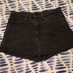 Classic Black Women's Denim Shorts